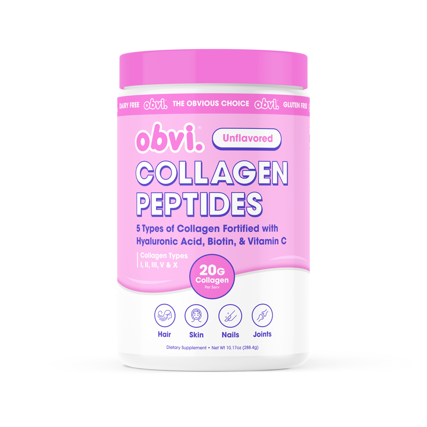Obvi Collagen Peptide Unflavored 10.17 OZ - 1 pack