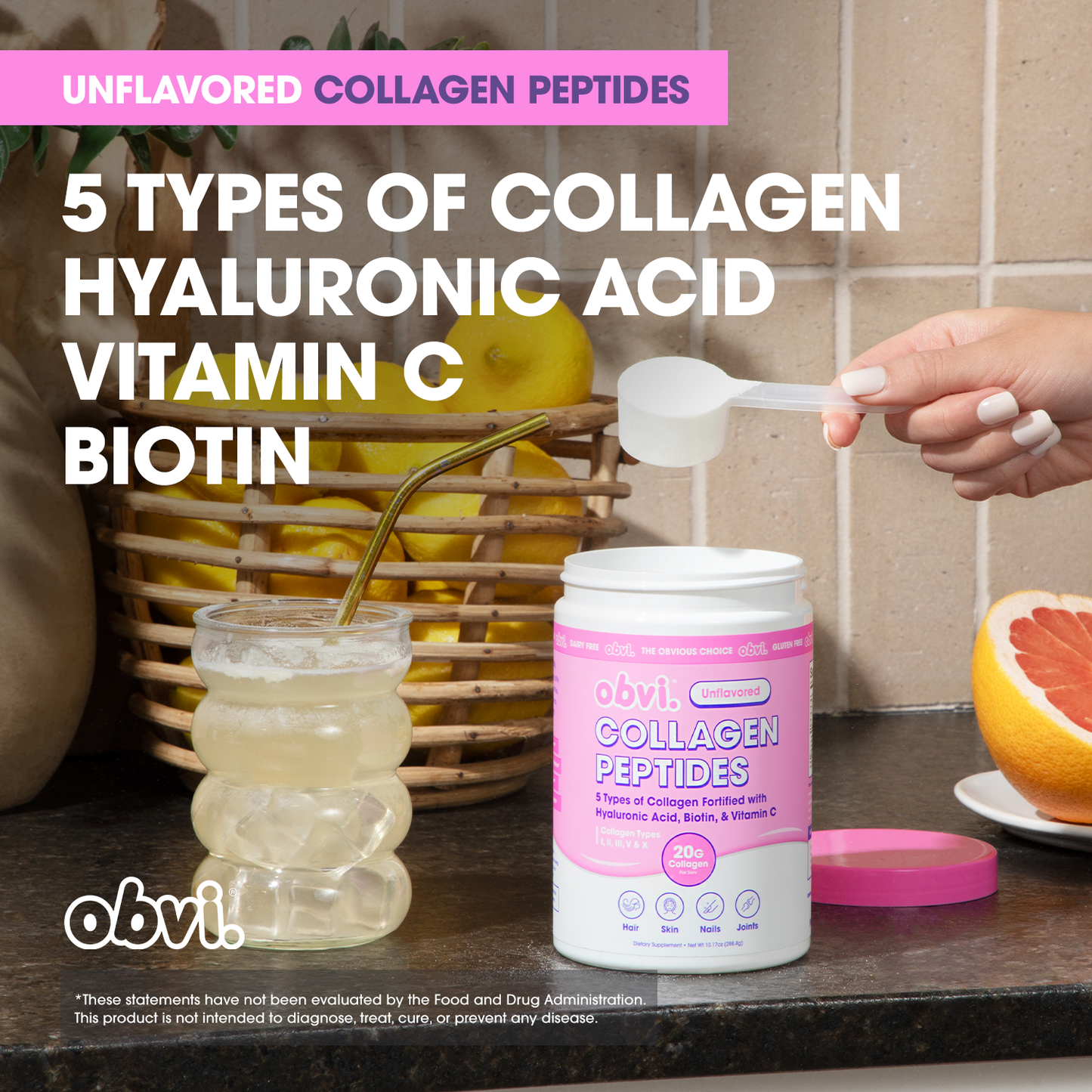 Obvi Collagen Peptide Unflavored 10.17 OZ - 1 pack