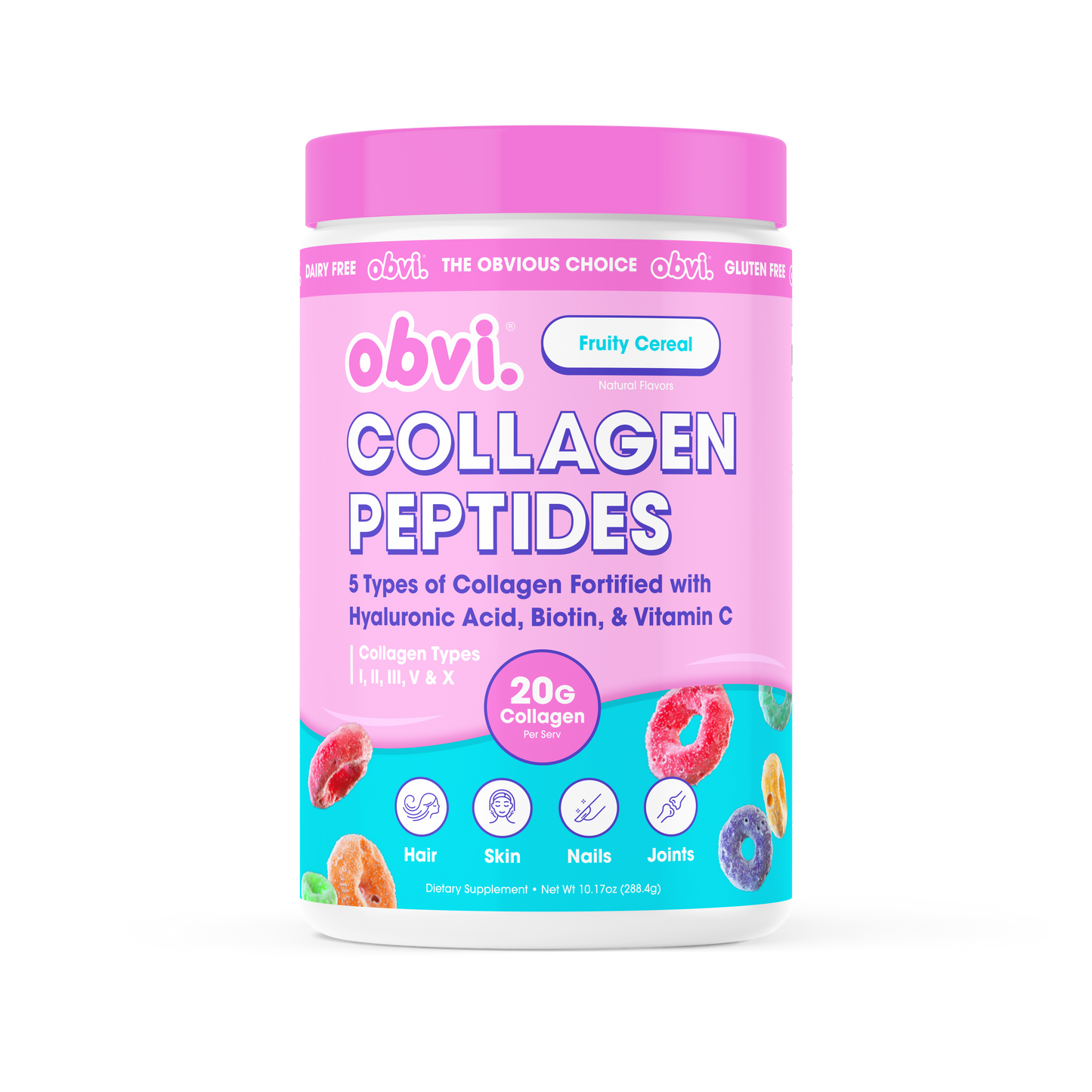 Obvi Collagen Peptides| Fruity Cereal