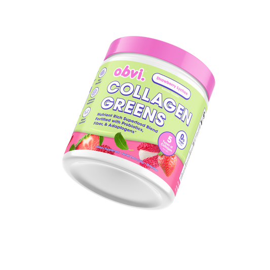 Obvi Collagen Greens Strawberry Lychee 7.9 OZ - 1 pack